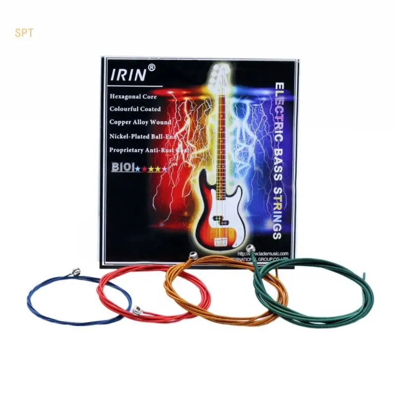 

Electric Guitar Strings, 1.14mm, 1.65mm, 2.16mm, 2.67mm 4 Strings Electric Bass Strings Bass Musical Instrument Supplies 714F