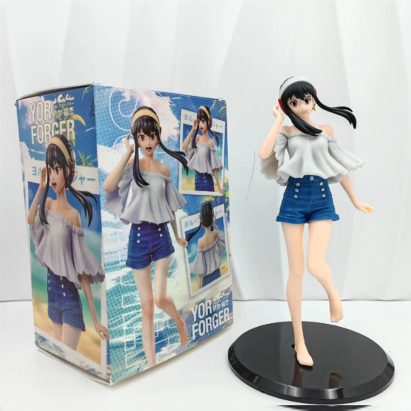 20 سنتيمتر تجسس × عائلة يور مزور أنيمي فتاة الشكل تجسس الأسرة أنيا مزور عمل الشكل يور مزور Sandbeach تمثال نموذج ألعاب الدمى