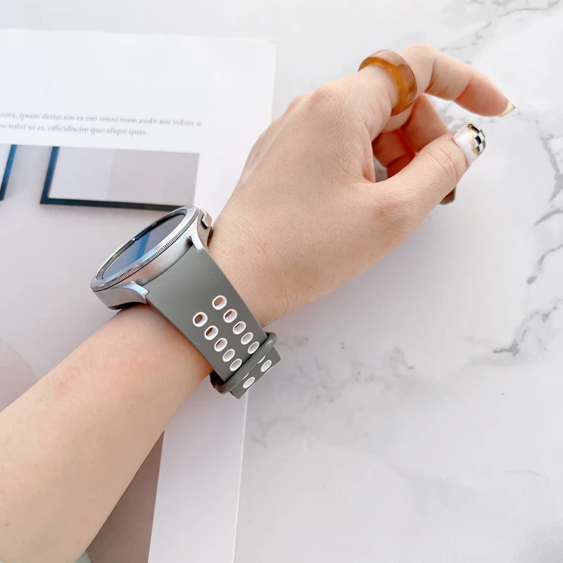 用ストラップ腕時計5プロ45ミリメートル4クラシック46ミリメートル42ミリメートルスマートウォッチコレアスポーツブレスレット銀河時計5 4 40ミリメートル44ミリメートルバンド