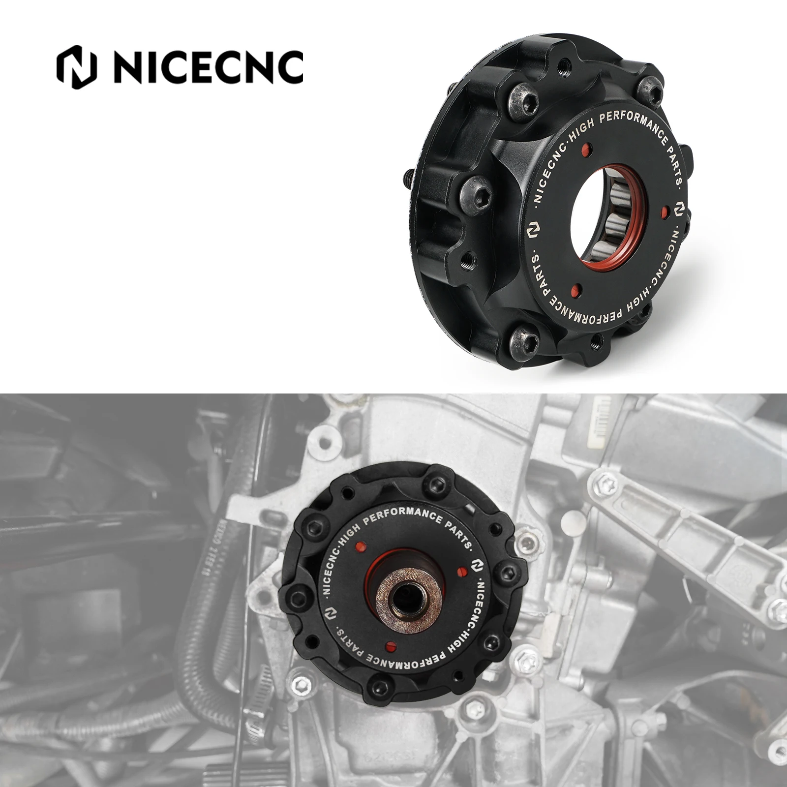 

NICECNC UTV Engine PTO Cover Shaft Guard For Can-Am Maverick X3 R RR Max 4x4 Turbo DPS XRC Aluminum 2017 2018 2023 2021