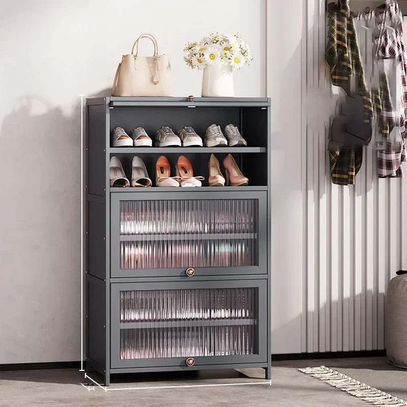 Półka na buty Szafki na buty Nordic Modern Półka Proste szafki Wielowarstwowe przezroczyste Mueble Zapatero Recibidor Mueble Zapatero Recibidor