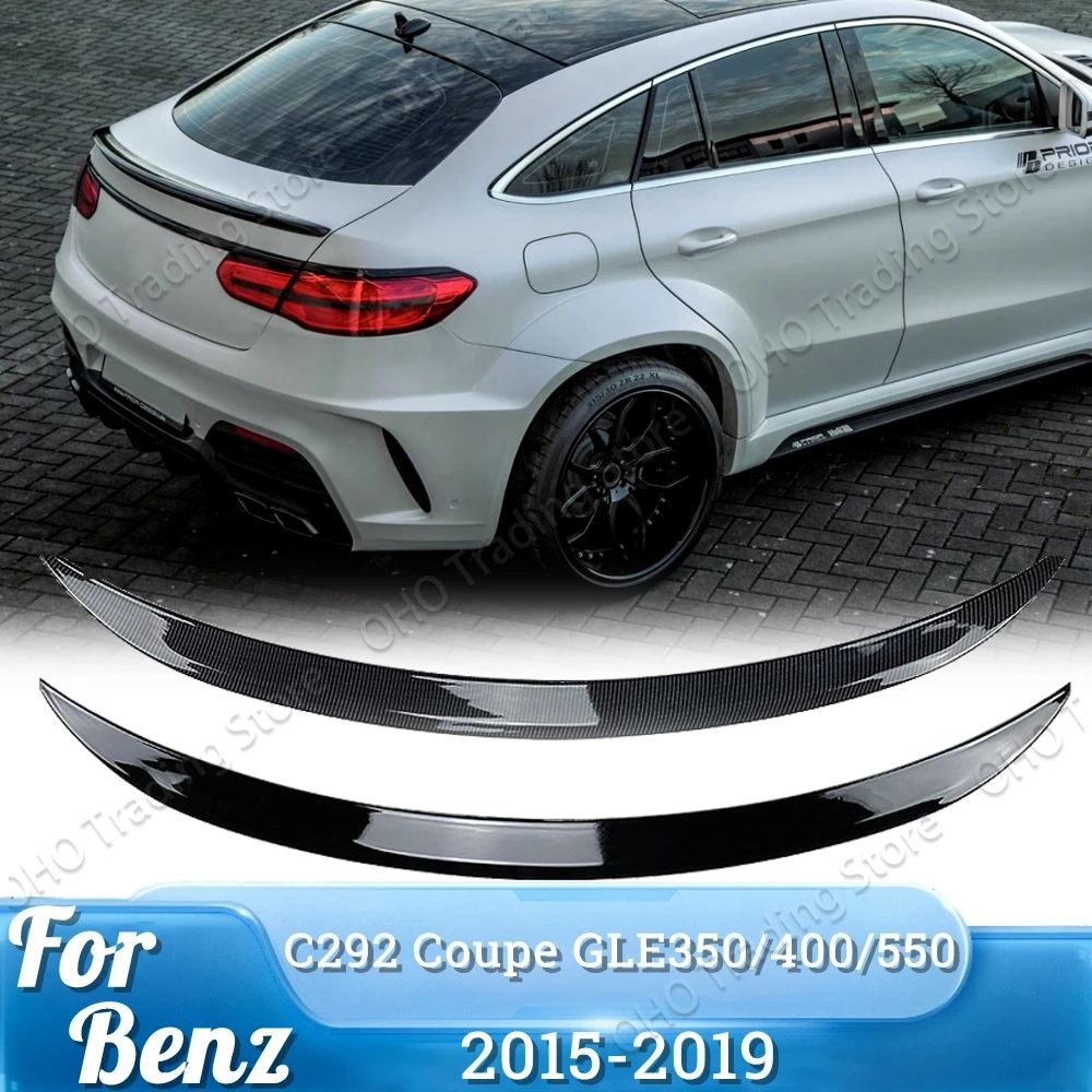 For Mercedes Benz GLE Class Coupe C292 GLE350 400 450 550 GLE63 AMG Style 2015-2019 ABS Car Rear Trunk Spoiler Wing Accessories