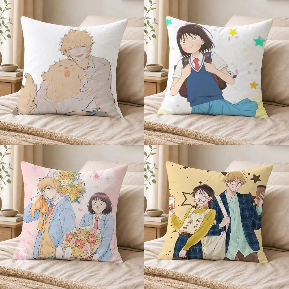Skip and Loafer Double-sided Printed Square Decorative Cushion Cover for Sofa Living Room Home Decor