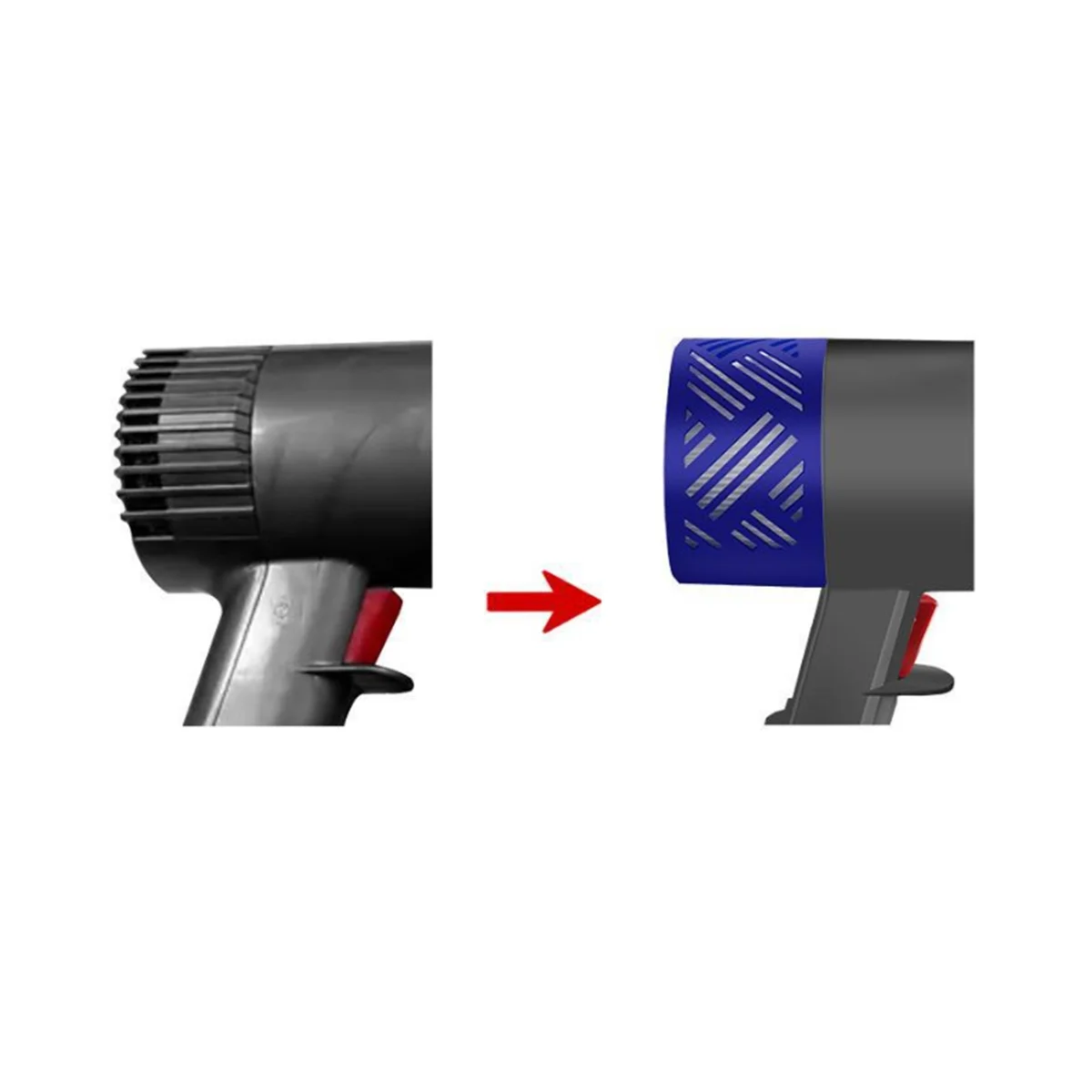 Kit de accesorios de repuesto para Dyson V6 DC58 DC59 DC61 DC62 DC74, piezas de aspiradora, cubierta trasera del Motor, filtro trasero