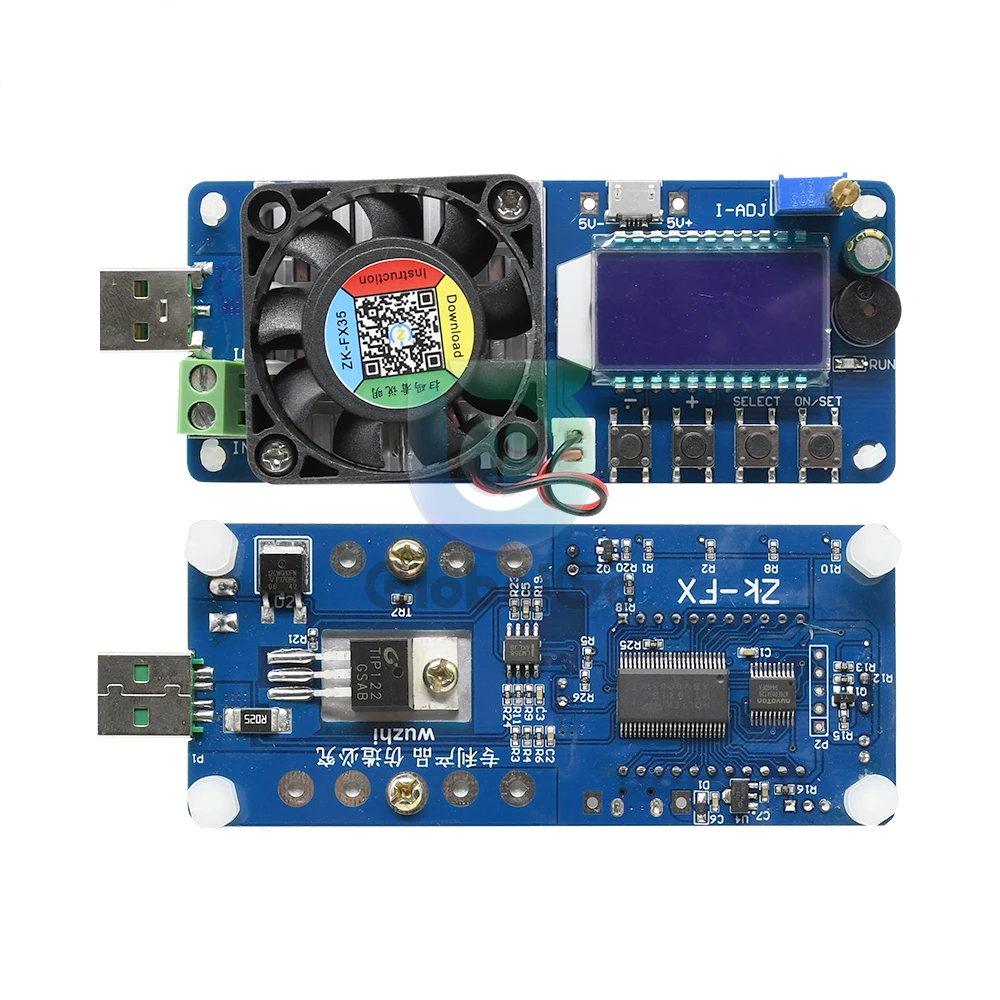 抵抗器FX35 5A 35W USB電子負荷バッテリー容量テスター一定電流USB電源検出器