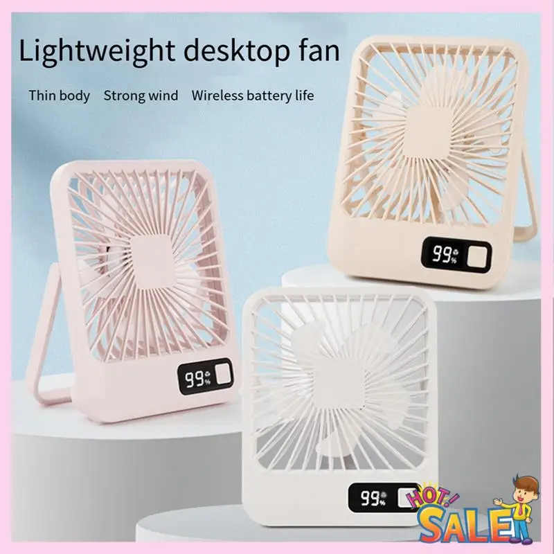 

A88X Настольный небольшой вентилятор с несколькими мощностями для офиса, тонкая и зарядная модель, складной, бесщеточный, портативный
