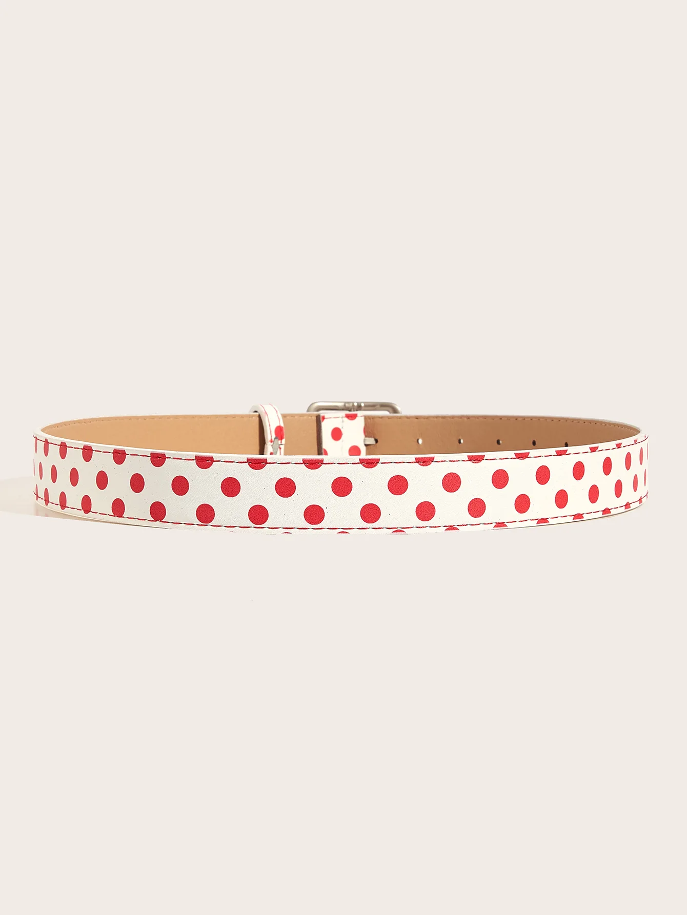 Trendige Vintage Polka Dot Damengürtel Y2K Mädchen Dornschließen-Gürtel Taillengürtel Jeansgürtel PU-Leder Taillenriemen Geschenk – Detail 11
