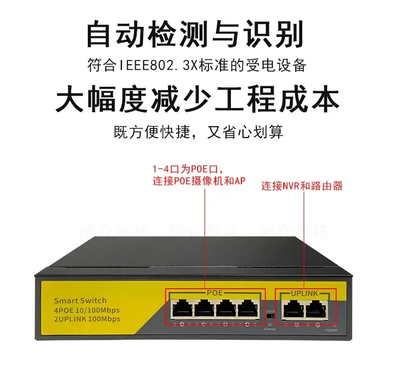 The product can be customized. 4-way 8-way poe power supply switch