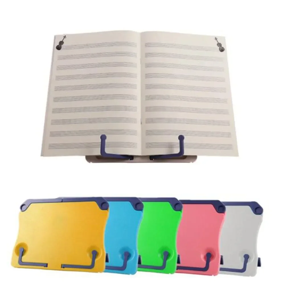 Portable Bookend Stand Adjustable Reading Book Stand Books Recipe Shelf Folding Holder Organizer For Music Score Recipe Tablet