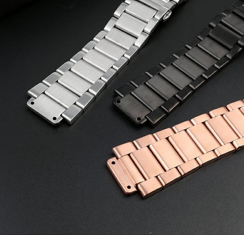 21*13MM 27*19 For HUBLOT Classic Fusion Big Bang Watch Strap with Raised Mouth Stainless Steel Watch band Steel Band Accessories