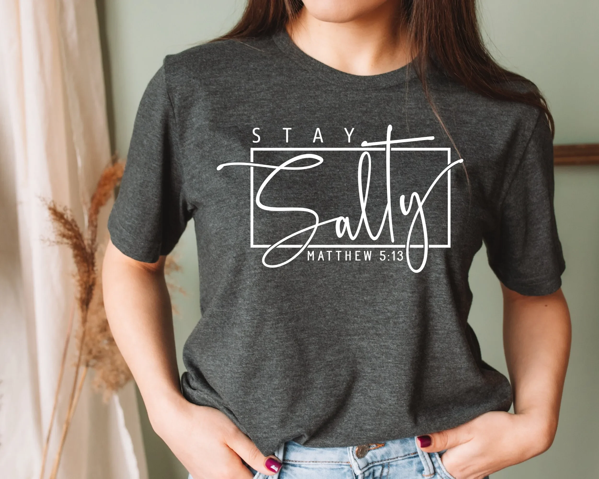 Salty Matthew 5 13 Christian T Shirt Faith Religious Clothing For Women