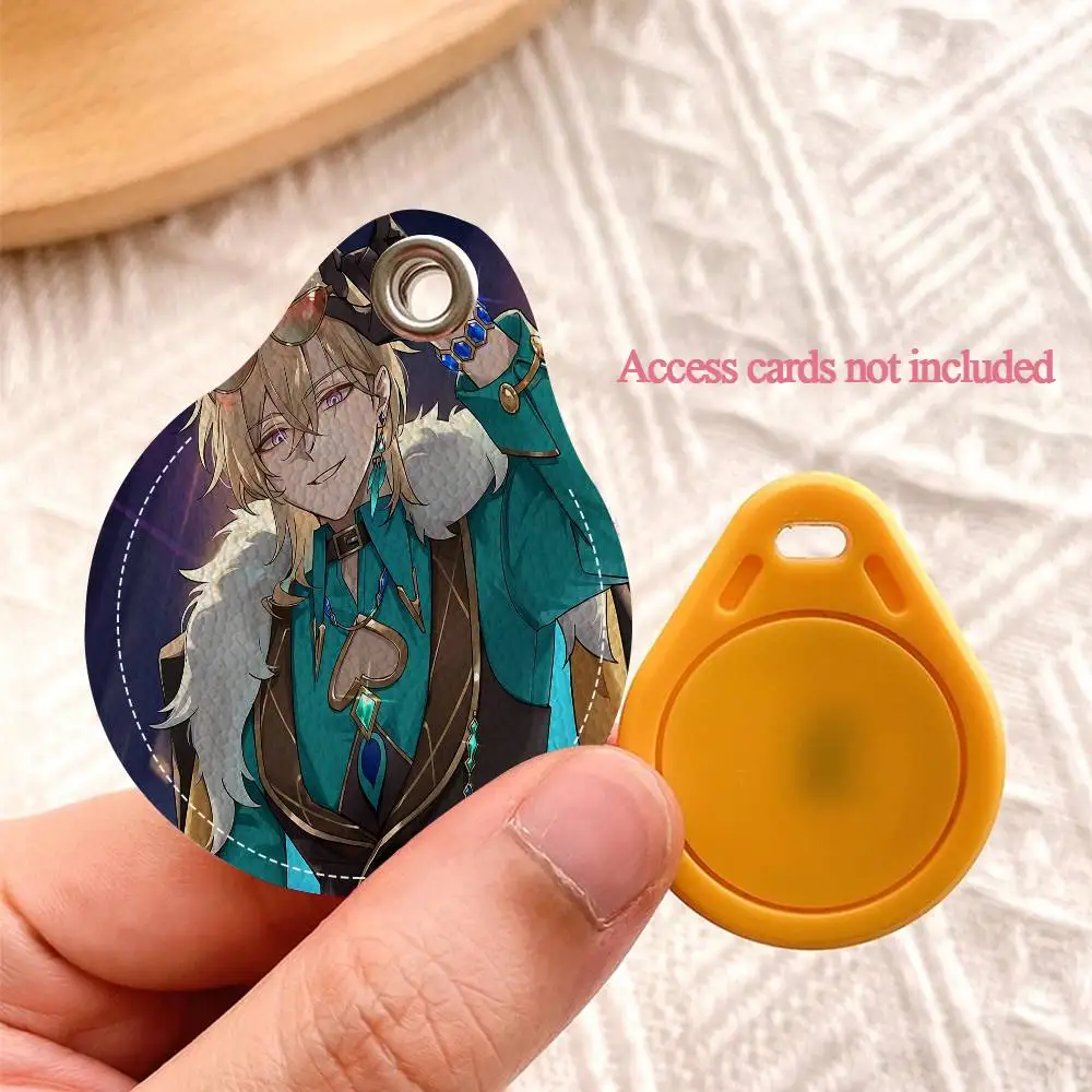 Honkai Star Rail Aventurine Water Drop Access Card Case Anti-verloren Vingerafdrukbestendige kaarthouder Sleutelhanger Anti-valaccessoires