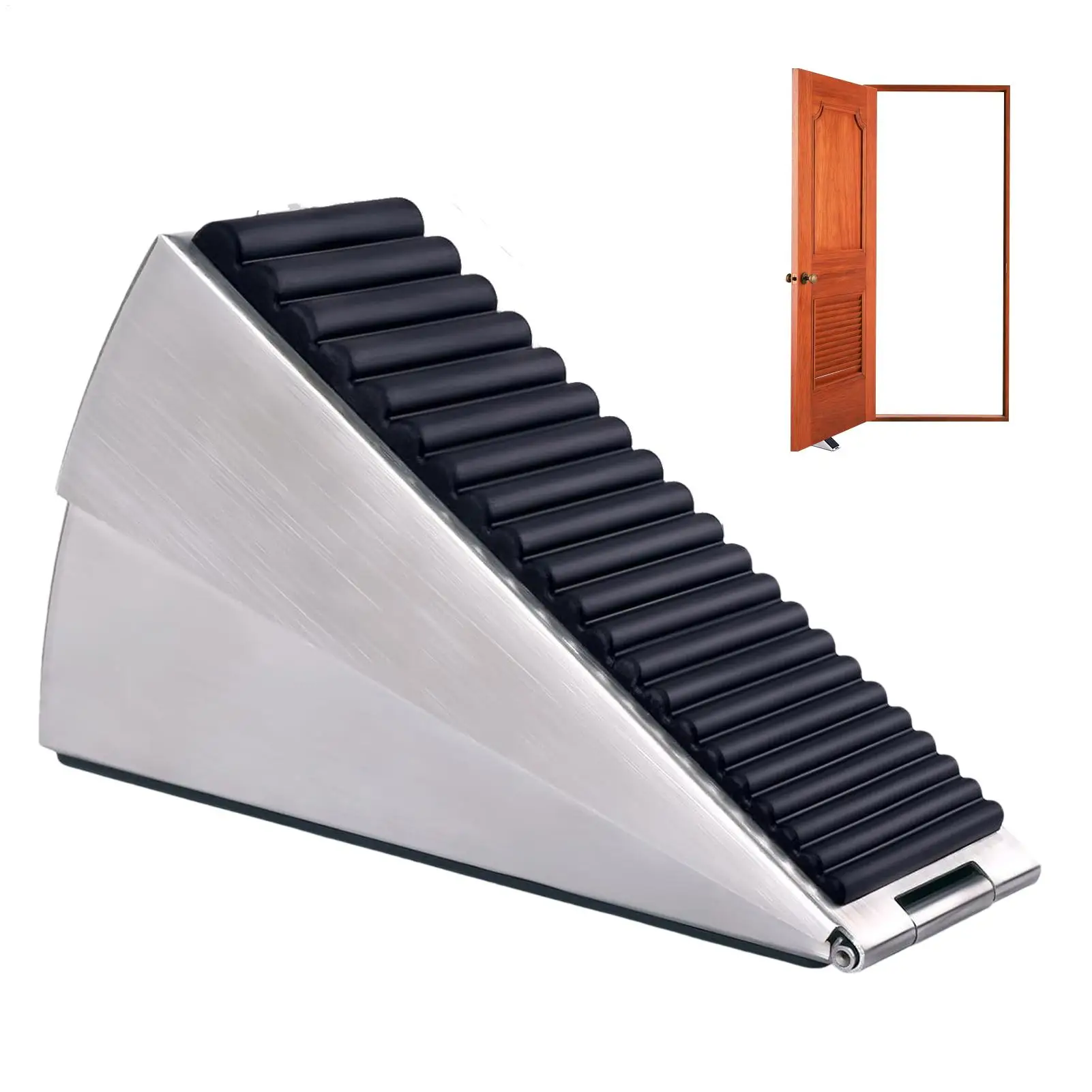 Heavy Duty Door Stopper Adjustable Spring Loaded door stopper adjustable Sturdy durable Non-Slip Door Stop for Home Office