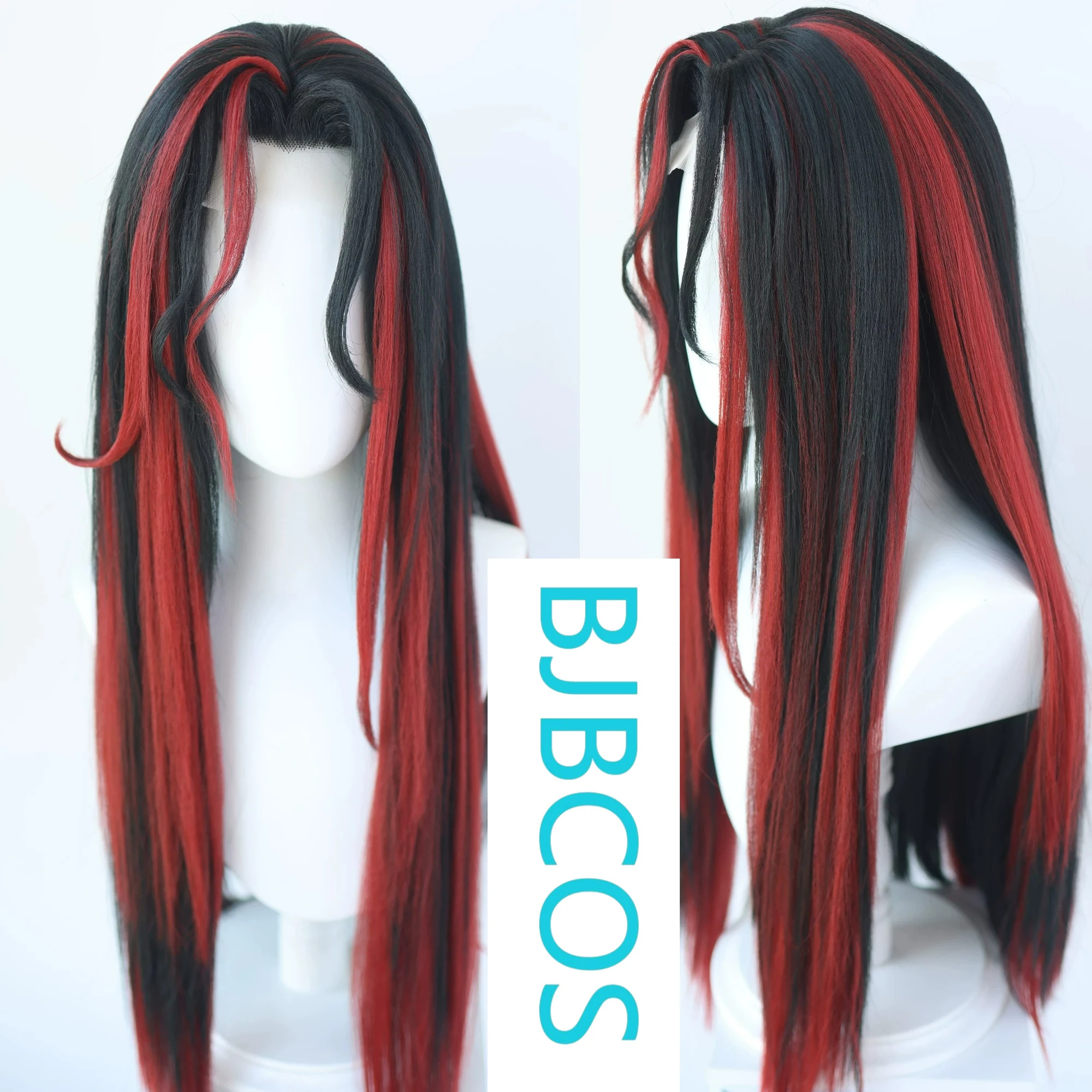 

[Styled Wig]Ashes of the Kingdom‌ Zhangjiao red and black color matching COS wig set with Lace Front Wig