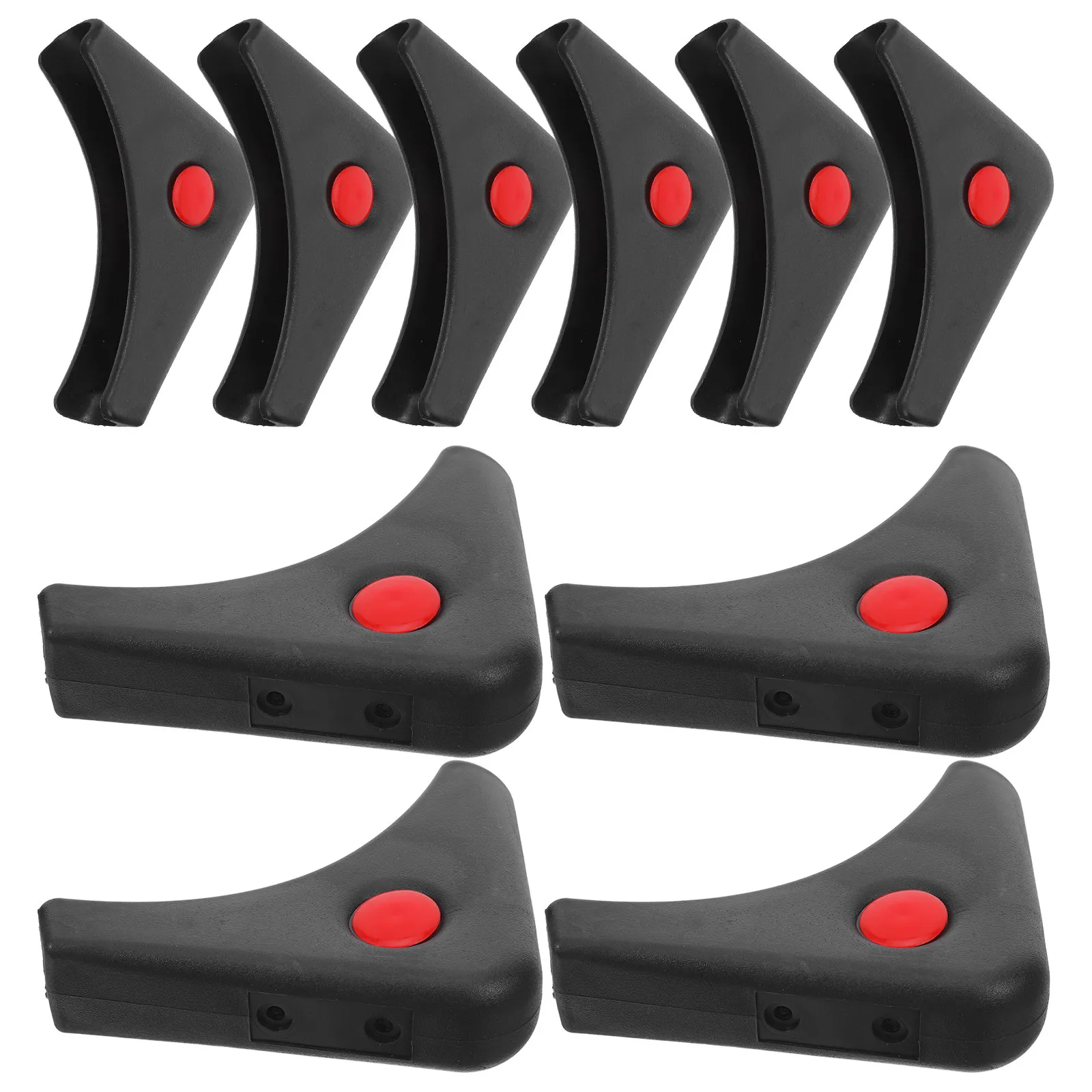 

10 шт. Нескользящие треугольные накладки на ножки стульев, защита от царапин, шумопоглощающие колпачки для пола, стабилизирующие подкладки для мебели для твердых полов и плитки