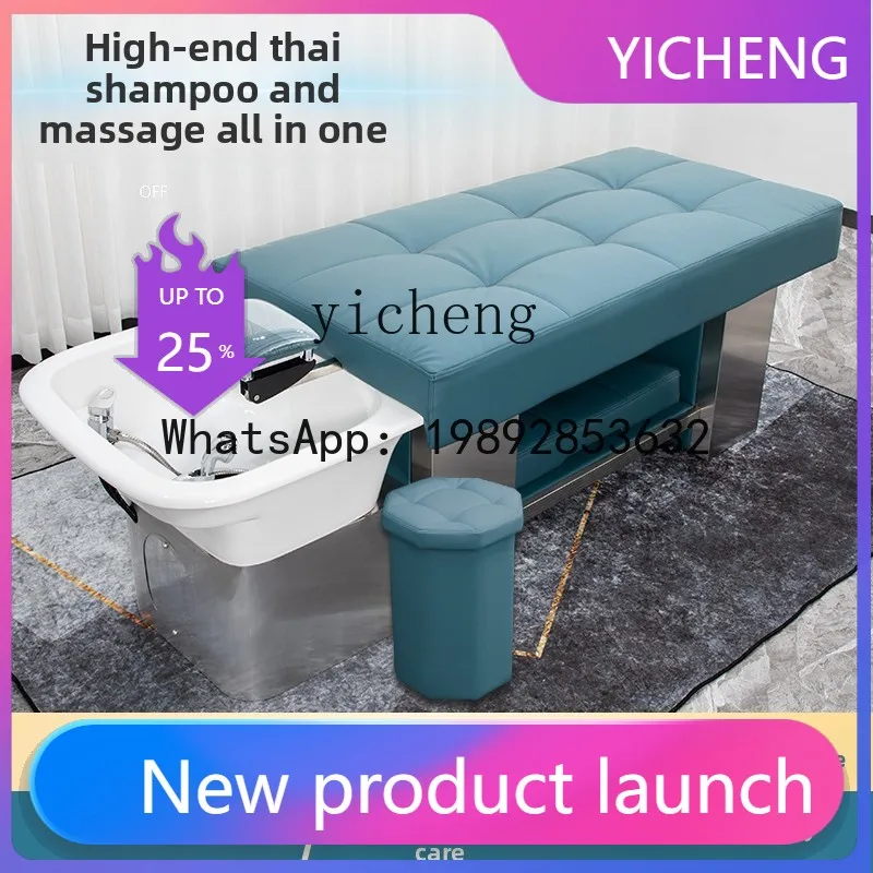 

XTC3 Shampoo Bed Ceramic Basin Barber Shop Flushing Bed Full Lying Massage Hair Salon Bed
