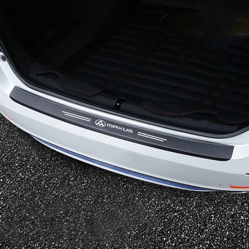 Carbon Sill Welcome pedal Fiber Car Trunk Rear Bumper Sticker for Seat Protection Film For SAIC Maxus T90 Pickup D60 D90 2022