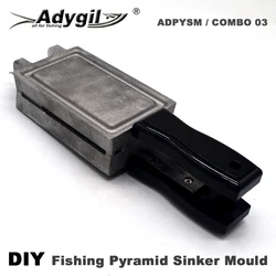 Adygil stampo per platina piramide fai da te con 4 cavità e 100g 120g 150g 200g per la pesca in acqua salata, 24 pezzi 24mm S/S occhielli include