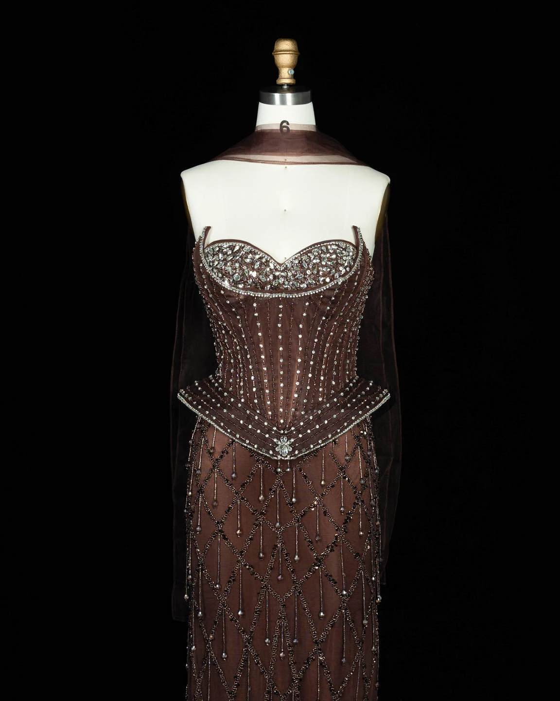 Sharon Said Abendkleid Luxuriöses Meerjungfrauenkleid mit Herzausschnitt, Tüll, Kristallkorsett, Dubai, formelle Party, Hochzeitsgast, Kleider SS118, Maßanfertigung – Detail 31