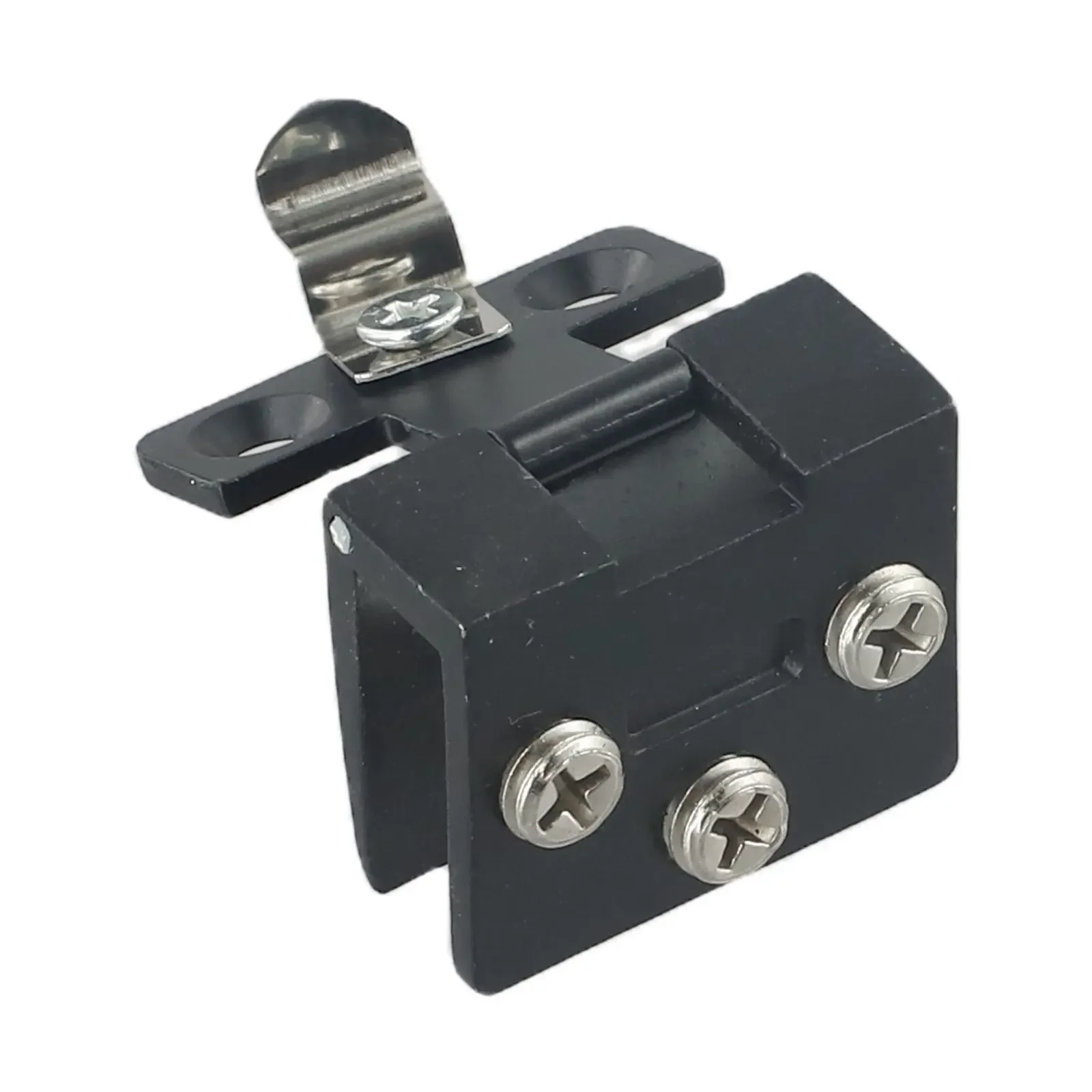 Zinc Alloy Glass Cabinet Door Hinge For 5 7mm Glass Non Opening Clamp For Display And Wine Cabinet Applications