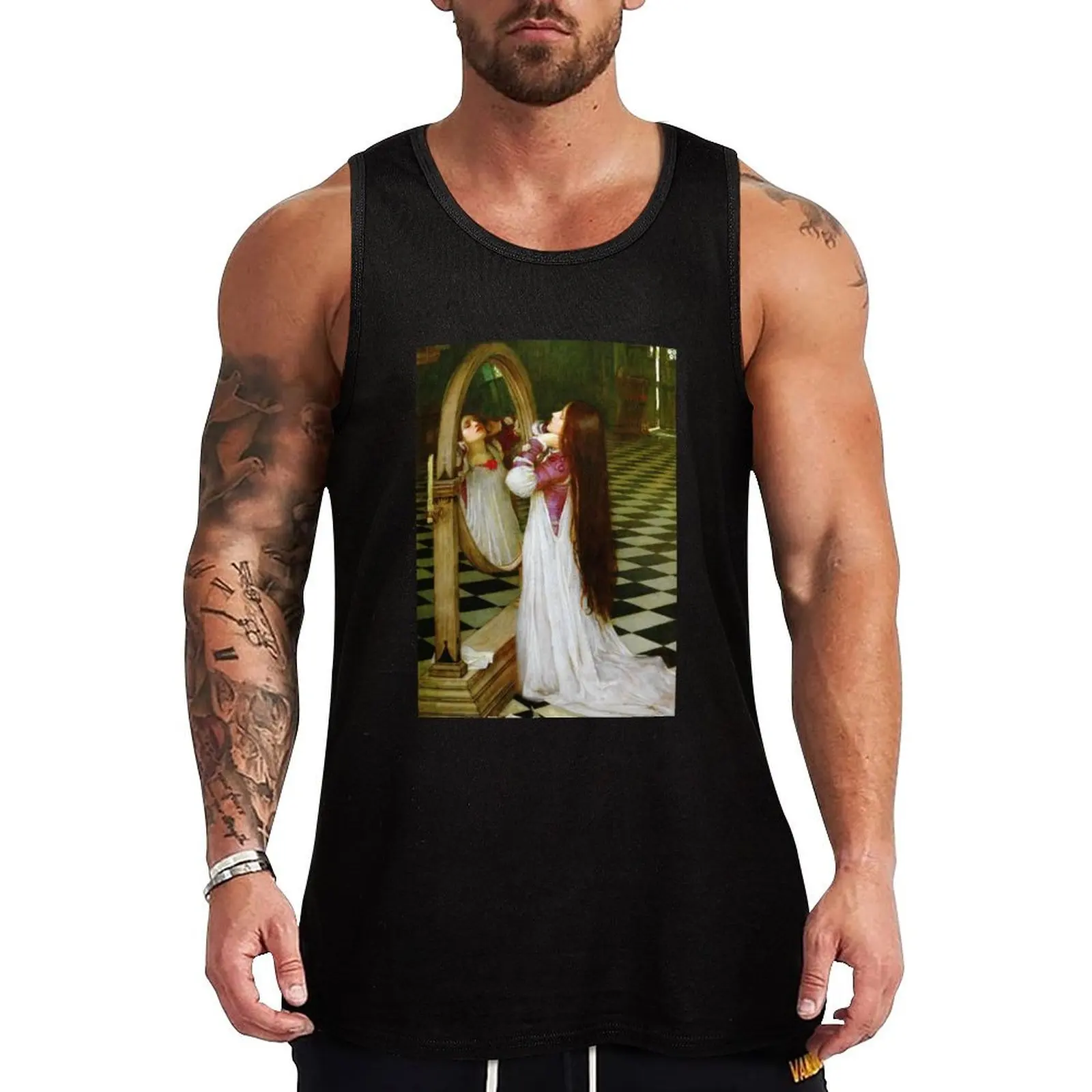 

John William Waterhouse Mariana in the South Tank Top Active Athletic Tank Top Quick Dry Sleeveless Shirt