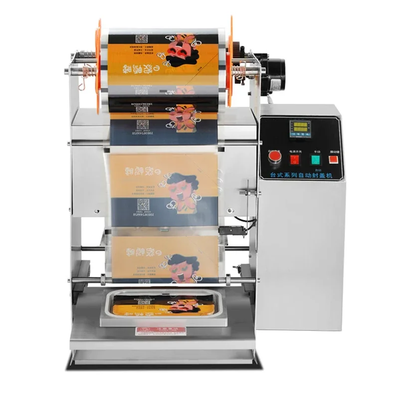 Automatic bowl sealing machine Press film sealing machine Fresh lock box Plastic bowl sealer