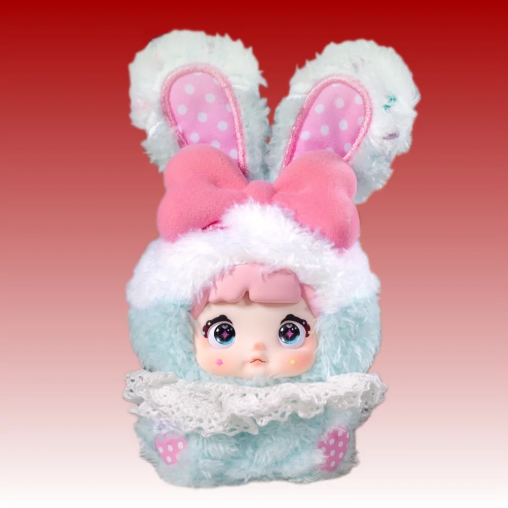 Genuine Authentic Nommi Sweet Heart Rabbit Plush Doll Toy Trendy Blind Box Surprise Soft Stuffed Animal Ornament Mystery Box