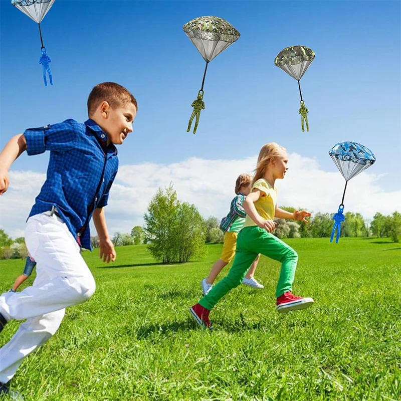 Armee-Fallschirmspielzeug für Kinder, Verwicklungsfreier Outdoor-Flugfallschirm, Bestes Kleines Outdoor-Spielzeug, Weihnachtsstrumpf-Füller Geschenke – Detail 7