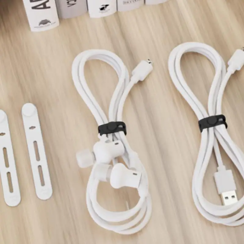 Attaches de câble de charge réutilisables élastiques polyvalentes, sangles réglables