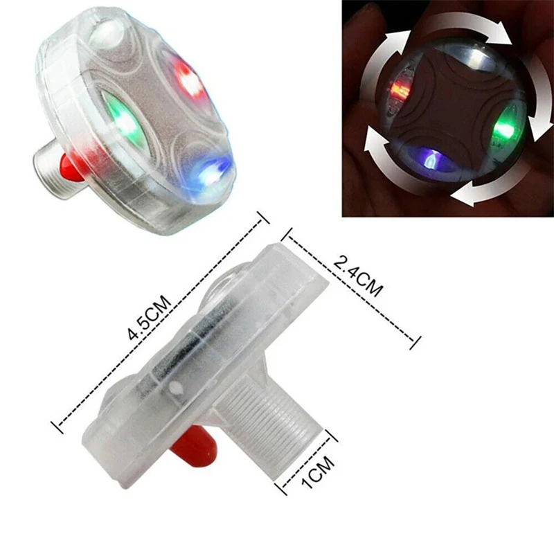 Solar LED Valve Cap Lights Car Waterproof Solar Energy Flash Wheel Lights Decorative Flashing Colorful LED Tire Light For Car