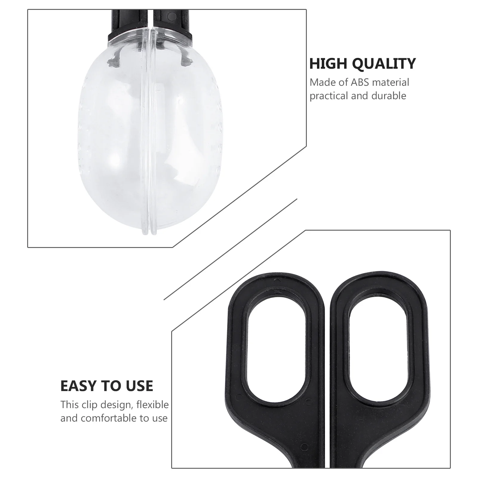 

3Pcs Reptile Clip ABS Plastic Feeding Cleaning Scissors Handle Breeding Clamp Insect Pet Raising Tool Cricket Locust