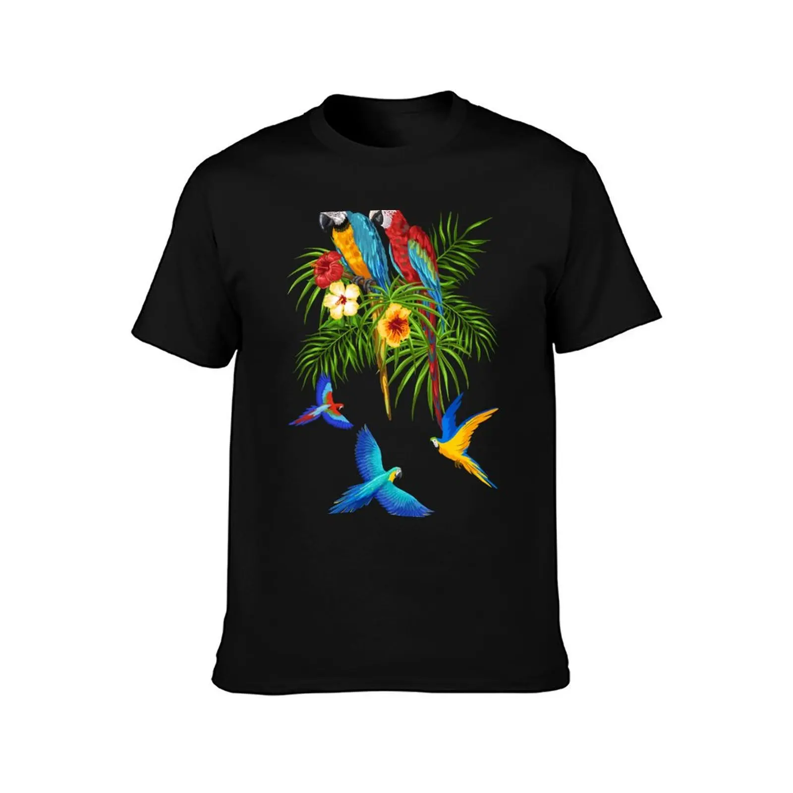 Parrots T-Shirt anime kawaii clothes compression shirt men