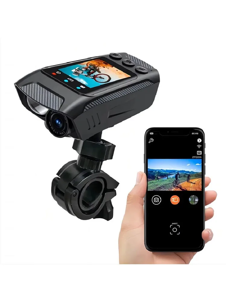 4K HD 60FPS Action Kamera für Motorrad Fahrrad Helm Sport DV Video Recorder Auto DVR Dash Cam Outdoor fahrrad Überwachung
