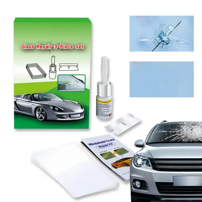 

Windshield Repair Kit Glass Repair Kit Repair Fluid Windshield Crack Repair Quick Fix Glass Filler Solution Chip Repair Kit