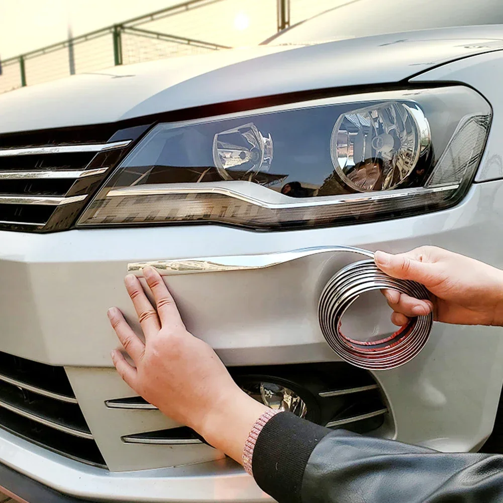 3M/5M الخارجي سيارة كروم الجسم قطاع الوفير السيارات الباب واقية صب التصميم الكسوة ملصق 6 مللي متر 8 مللي متر 10 مللي متر 12 مللي متر 15 مللي متر 20 مللي متر 30 مللي متر #6