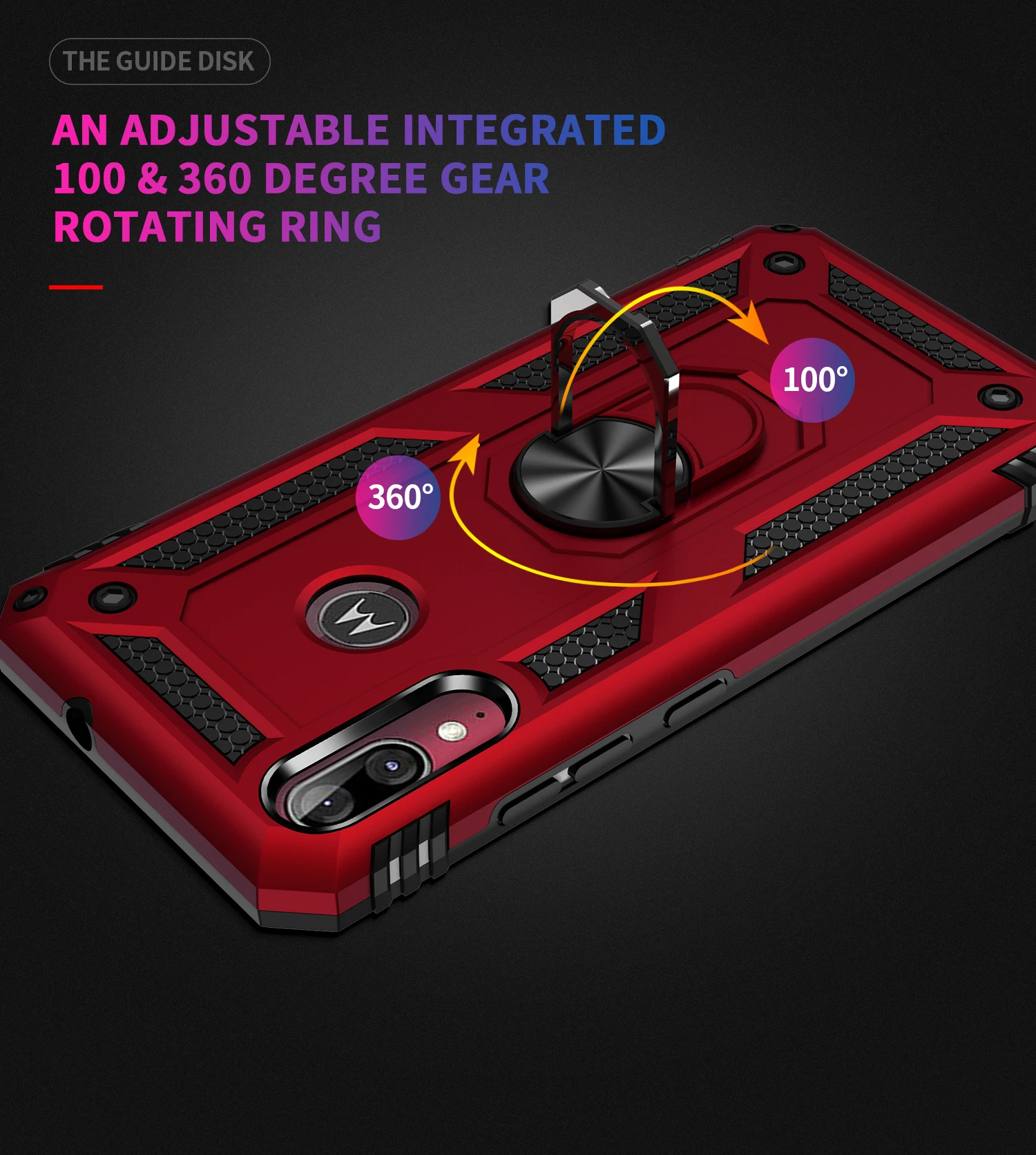 Military Grade Drop Proof Protection Cover With Kickstand For MOTO E6 Plus E6S E7 Power 2021 E20 E30 E40 E32 4G Case