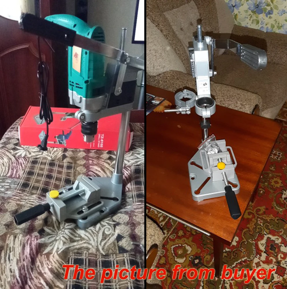Nhôm Máy Khoan Bàn Đứng Đơn Đầu Máy Khoan Điện Khung Cơ Sở Khoan Giá Đỡ Máy Xay Công Suất Lớn Phụ Kiện Cho Đồ Gỗ