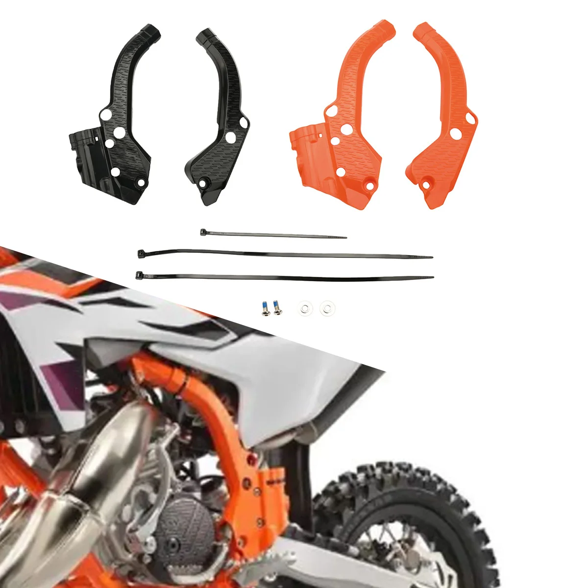 

For KTM SX50 2024-2026 Abrasion Resistant Motorbike Parts Pitbike Accesorios Moto Motorcycle Frame Plastic Protective Cover