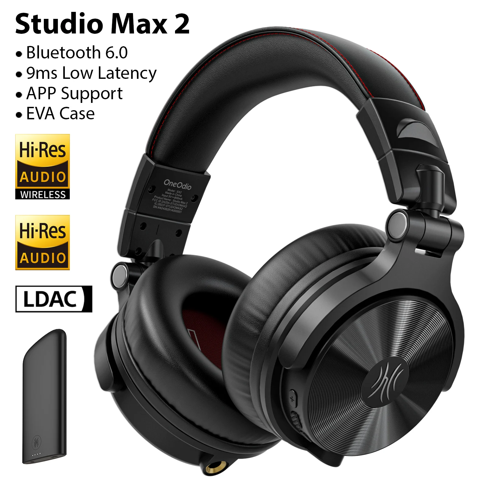 Oneodio Studio Max 1/2 Bluetooth 6.0 ヘッドフォン ワイヤレス DJ