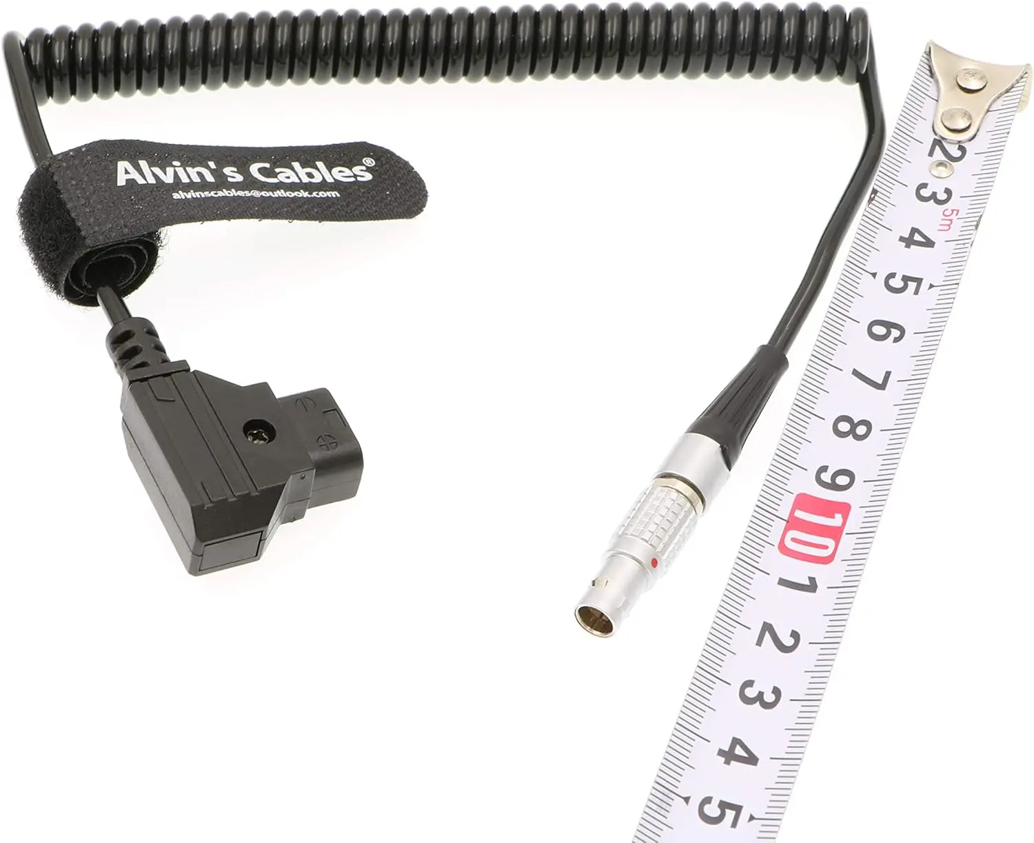 Imagen 6: Alvin's Cables Cable de alimentación para SmallHD Teradek D-tap a cable en espiral macho de 2 pines