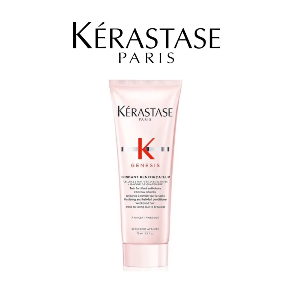 Kerastase Genesis Fondant Renforcador Acondicionador fortificante anticaída 75 ml, Champú original, Tratamiento para el cuidado del cabello