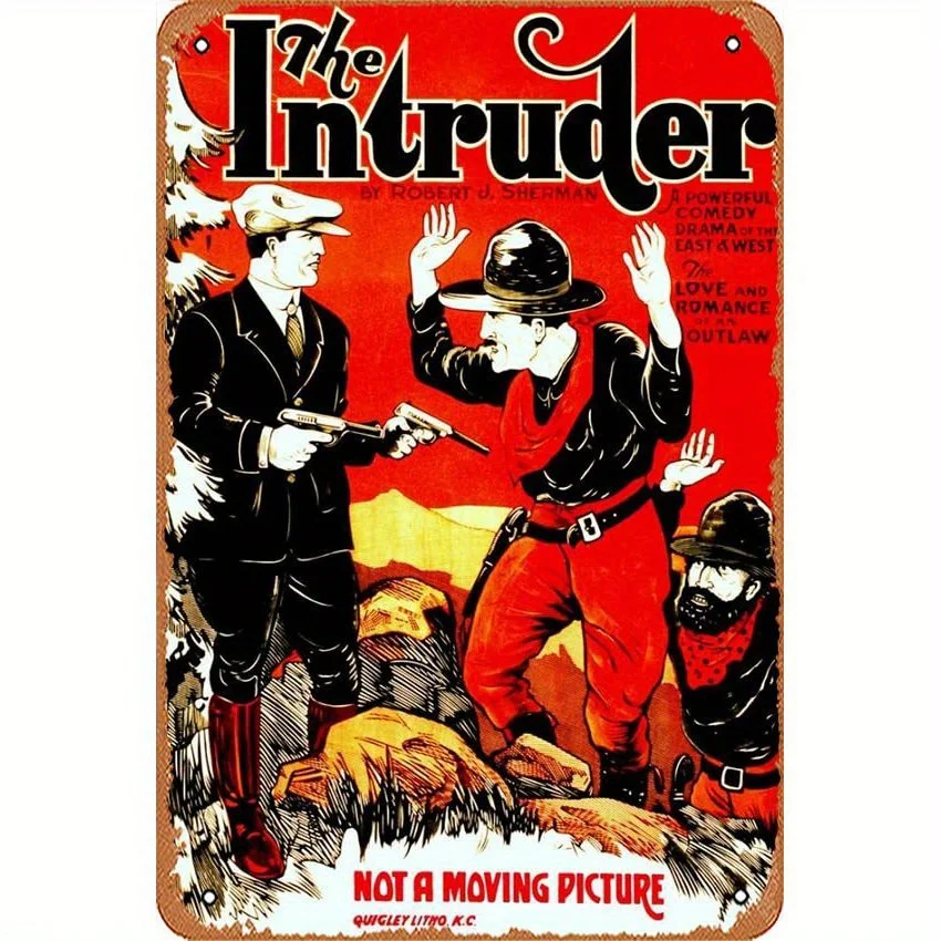 Invader Movie Poster -Vintage Metal Tin Sign, Suitable for Home Bar, Garage Decoration Gift