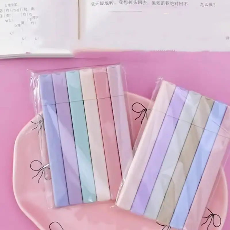 6-12-36 قطعة لطيف Kawaii كاندي اللون Molandi مكتب اللوازم المدرسية هدية علامات فسفورية