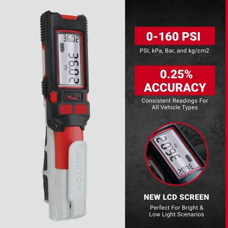 Precision Digital Tire Pressure Gauge S-580ekit, Made In USA Most Accurate Inflator Gauge Available