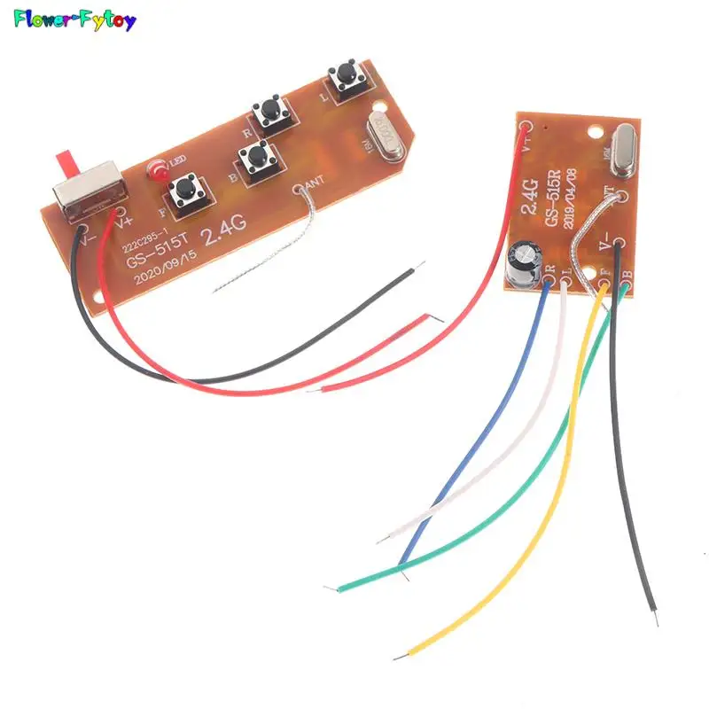 1 zestaw 2.4G 4CH RC obwód zdalnego sterowania 27MHz nadajnik i tablica odbiorcza antena zabawki zdalnie sterowane System radiowy