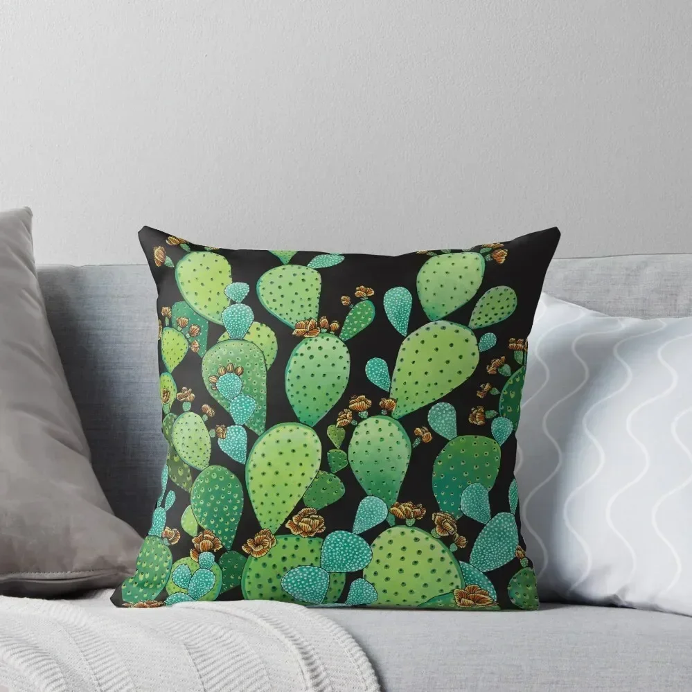 Prickly Pear Illustration Throw Pillow christmas pillow case Christmas Covers pillow