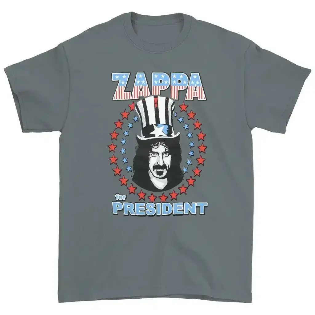 Frank Zappa Tshirt  Frank Zappa For President Merch  Boyfriend Tee  New  Mothers of Invention