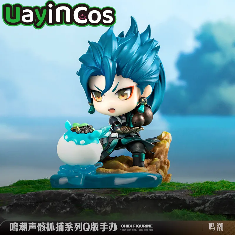 Game Wuthering Waves Official Jiyan Blue Vampire Demon Animal Cute PVC Action Figurine Anime Figure Statue Doll Toys For Kids Gi