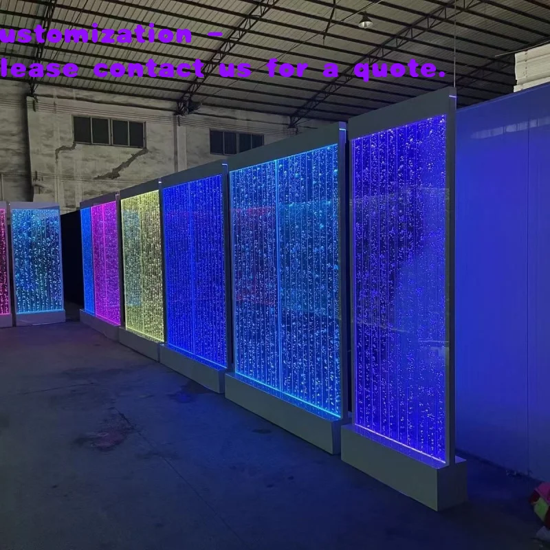 

custom.Customized Restaurant Home Decoration LED Glowing Acrylic Bubble Panel Screen Wall Aquarium Home Decorations