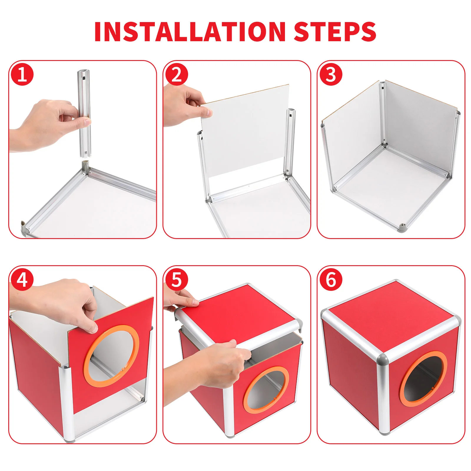 Lottery Box Square Raffle Ball Game Box Multifunctional Storage Ticket Box Card Bonus Draw Box